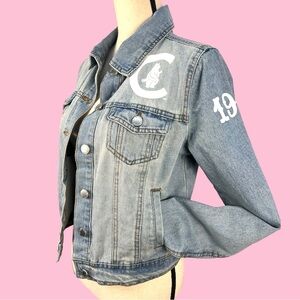 Tiny Turnip Chicago Cubs Walk-Off Distressed Denim Jean Jacket